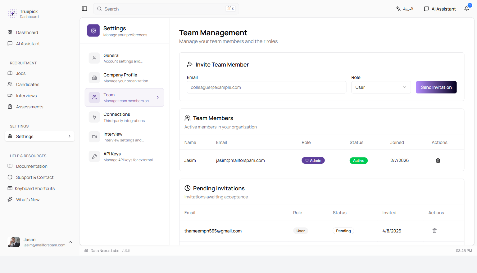 Team Management