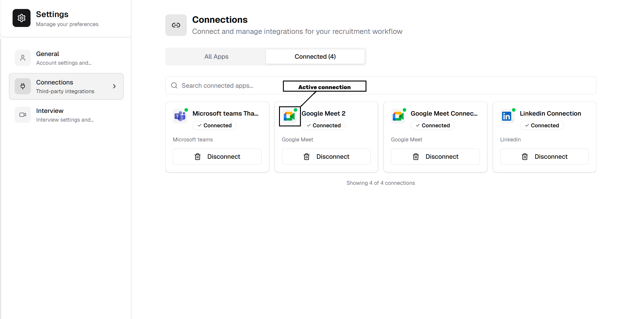 Integration Settings