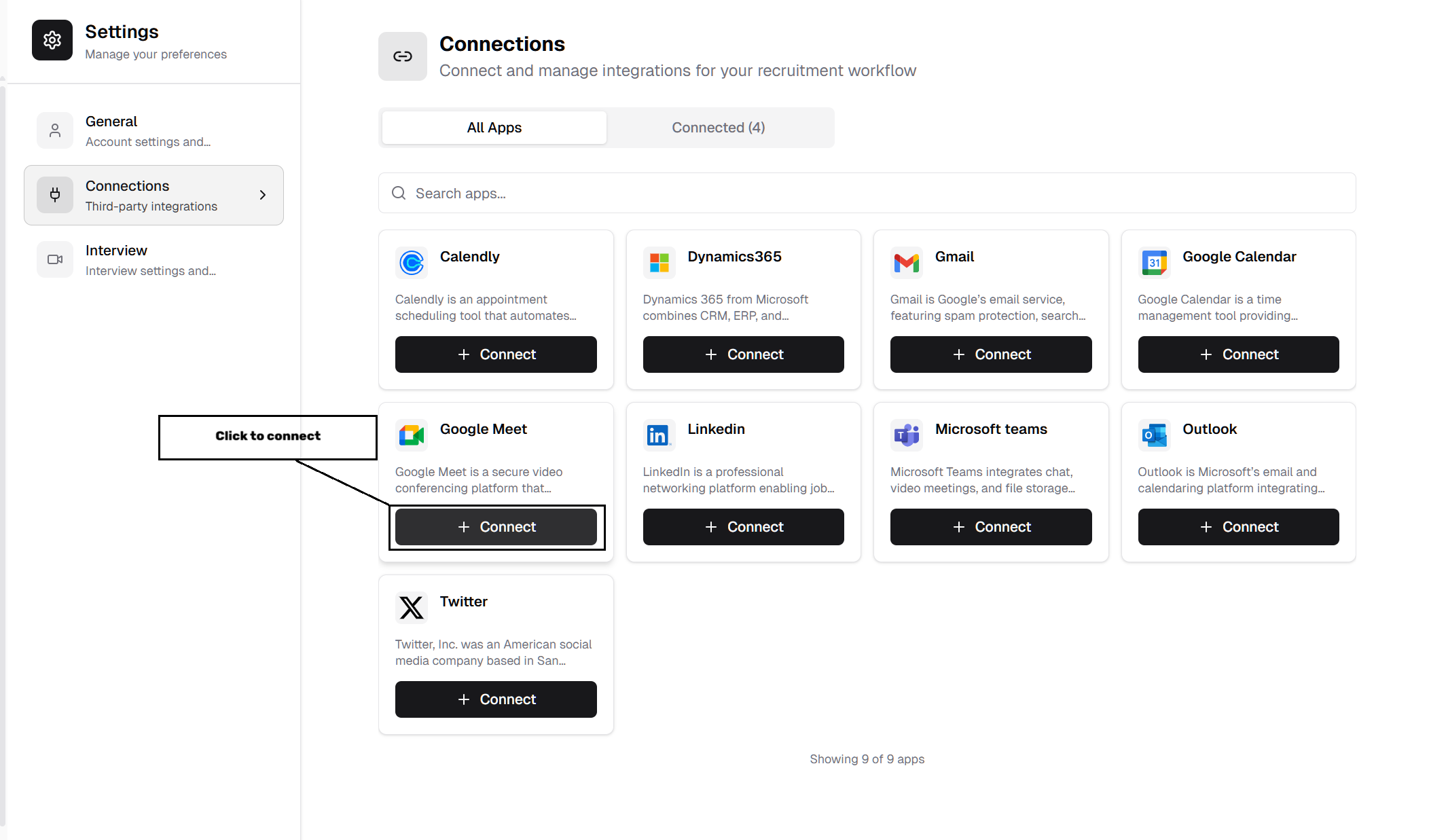 Integration Settings