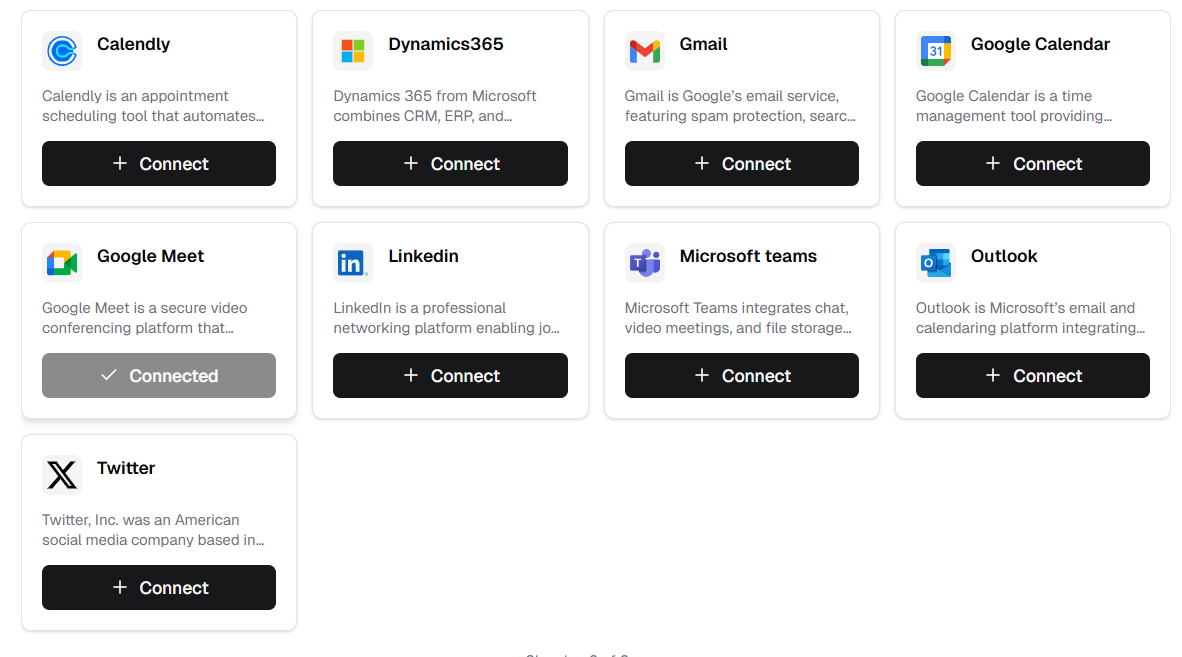 Connected OAuth Status