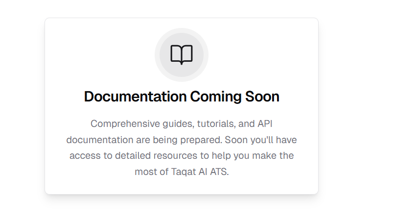 Documentation Coming Soon