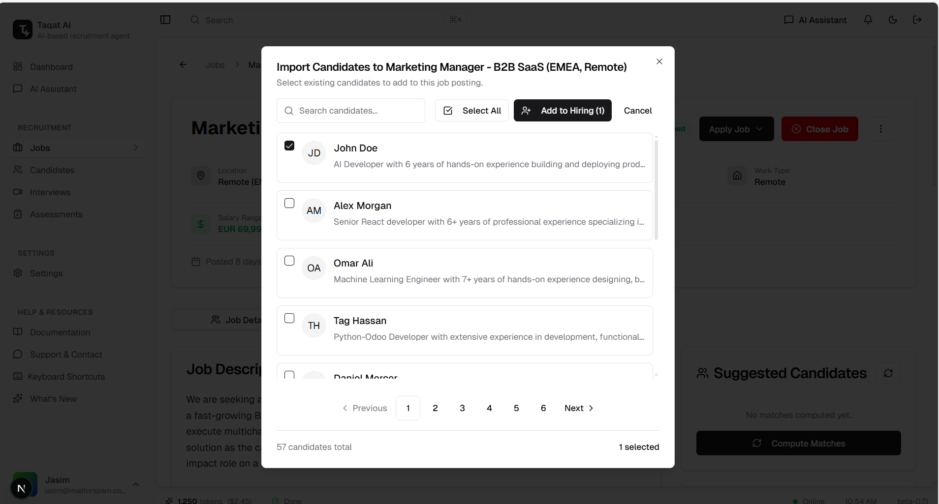 Single Candidate Selection