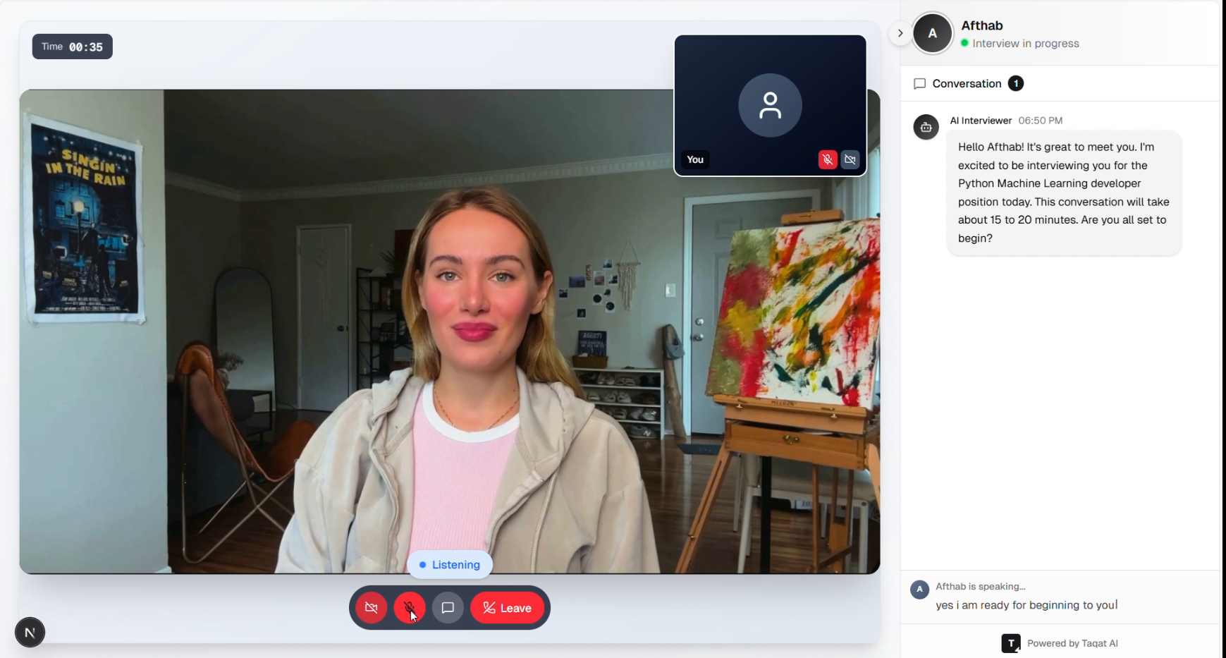 Voice Interview Room